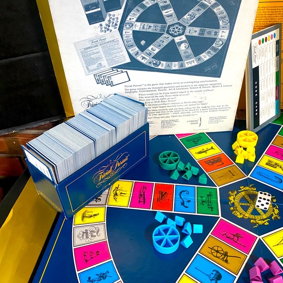TRIVIAL PURSUIT VTG 1981 MASTER GAME GENUS EDITION ORIGINAL GAME COMPLETE - Picture 4 of 10